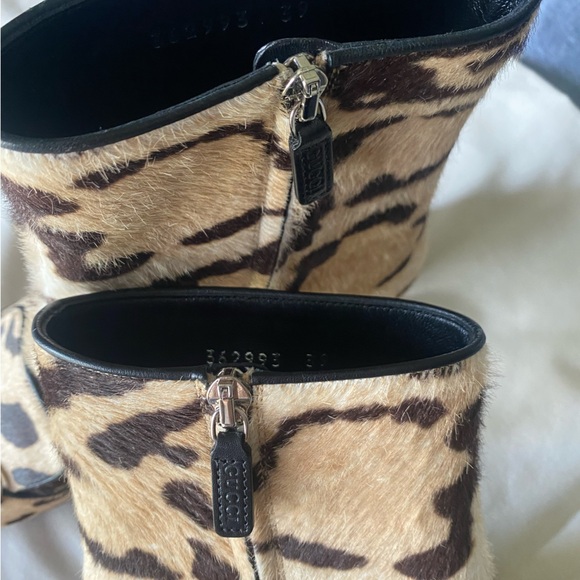 Authentic Gucci Horsebit Detail Ponyhair Ankle Boots Size 39 - Picture 3 of 6